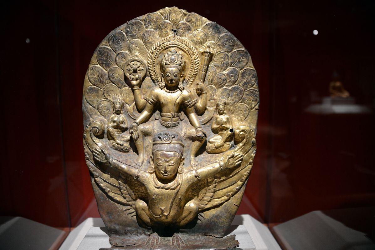 02-1 Vishnu Riding on Garuda, 1004, Nepal - New York Metropolitan Museum Of Art